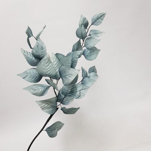 Grey Ficus Leaf Spray 80cm