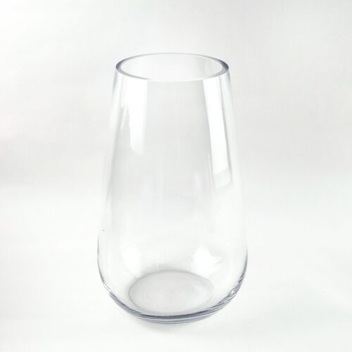 Glass Cone Vase 26cm