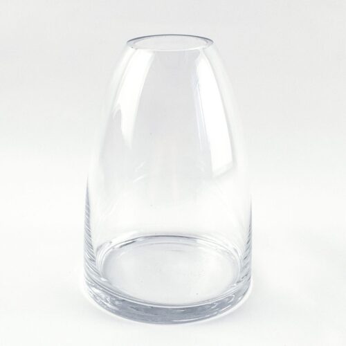 Glass Torpedo Vase 18cm