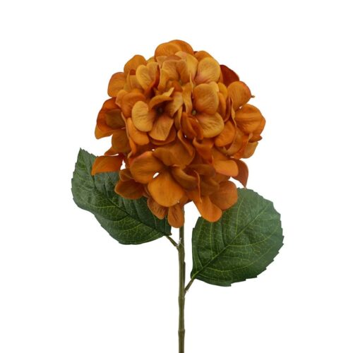 Artificial Hydrangea Adele Burnt Orange 71cm