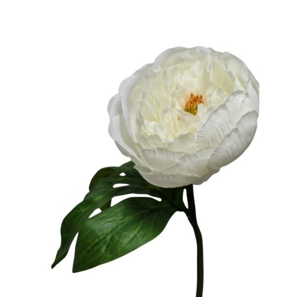 Artificial Peony Reeya White 35cm