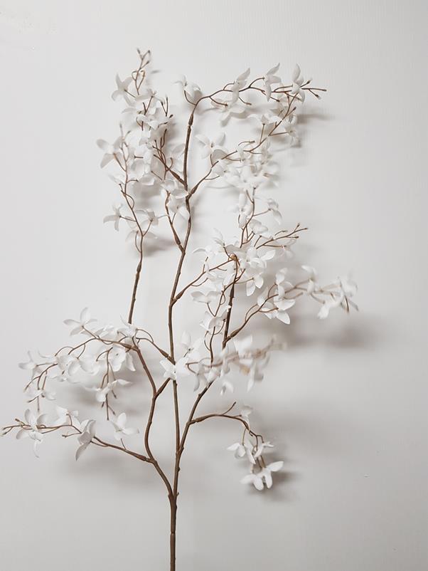 Epidendrum Orchid Spray White 40cm - Image 2