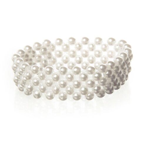 Corsage Pearl Band x 5 Strand Ivory