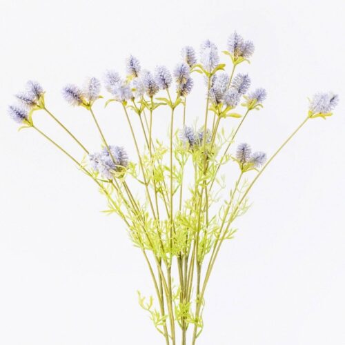 Artificial Globe Thistle Bunch Purple 57cm