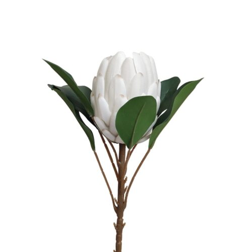 Artificial Protea Neri White 68cm