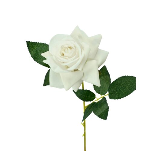 Artificial Rose Priscilla Casper White 62cm