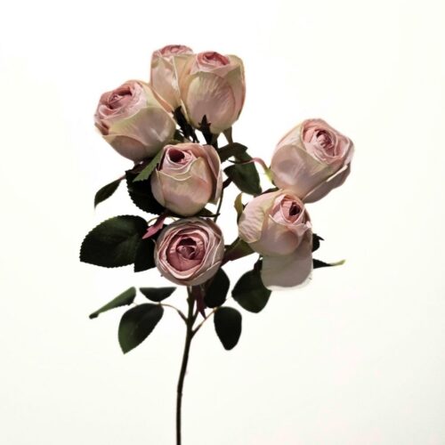 Faux Flora Spray Rose Dusty Pink 69cm