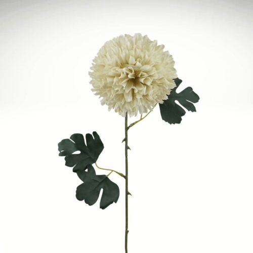 Artificial Disbud Flower Cream 56cm