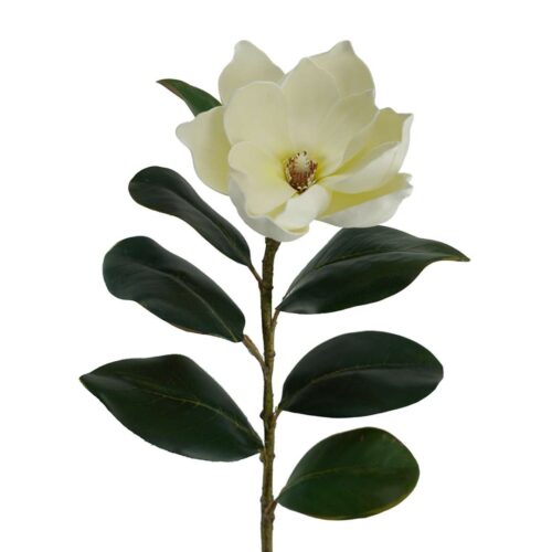 Artificial Magnolia Flower White 80cm