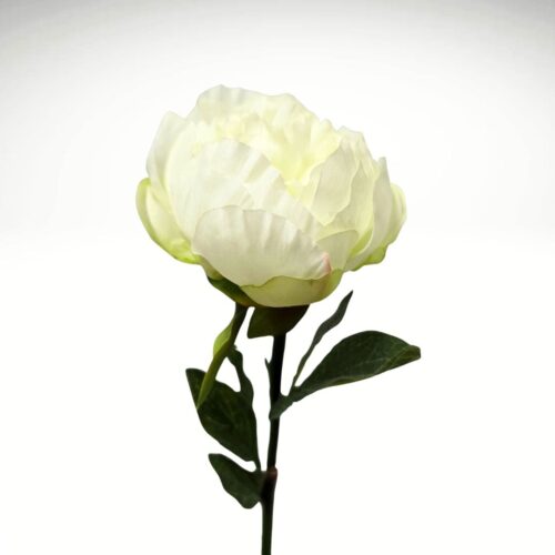 Artificial Peony Maxima Early White 60cm
