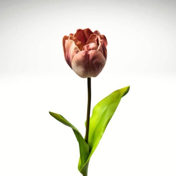 Artificial Real Touch Tulip Mauve 40cm