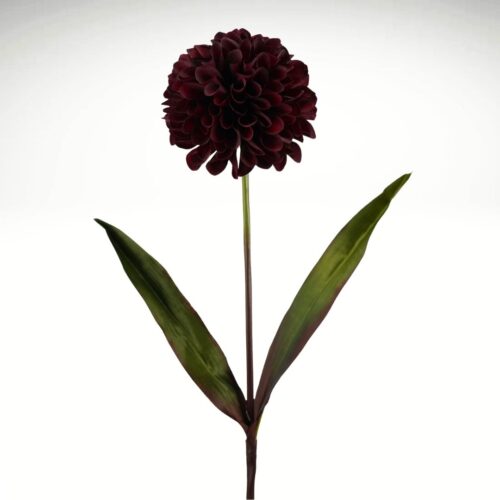 Chrysanthemum Pompom Burgundy 72cm