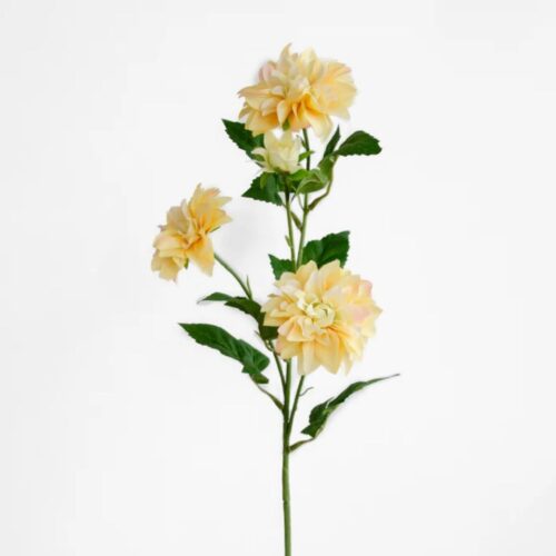 Artificial Dahlia Clementine Yellow 68cm
