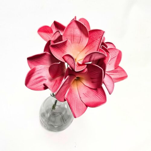 Artificial Frangipani Bunch Dark Pink 25cm