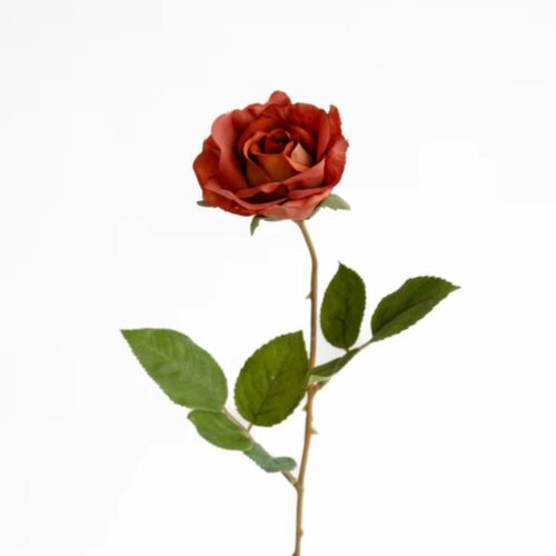 Artificial Rose Filly Rust 50cm