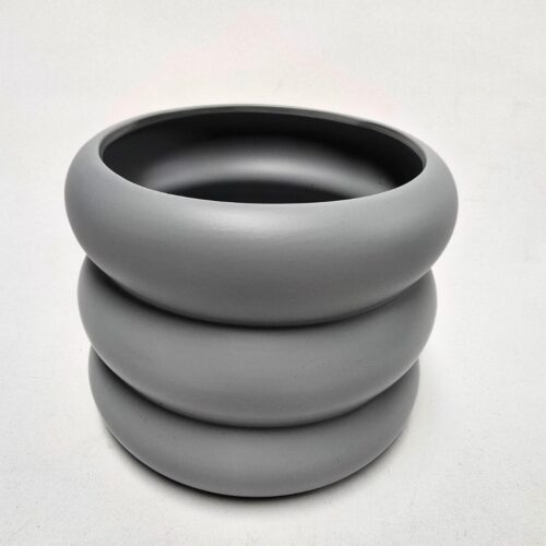 Chyka Ceramic Pot Grey 15cm