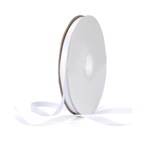 Satin Ribbon Double sided 10mm White