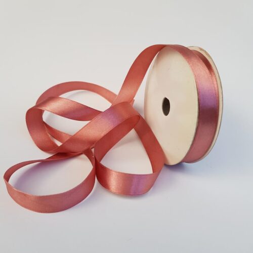 Satin Ribbon Single sided 15mm Old Rose