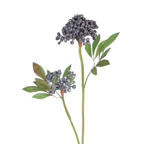 Artificial Berry Clusters Blue 54cm