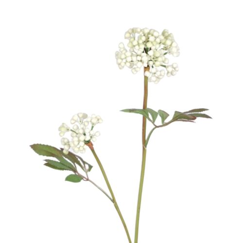 Artificial Berry Clusters White 54cm