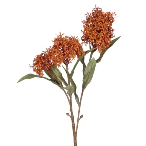 Artificial Skimmia Bloom Orange 59cm