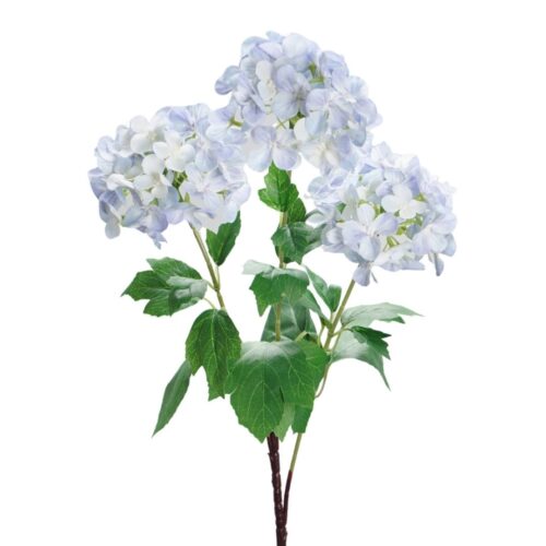 Artificial Hydrangea Spray Pale Blue 75cm