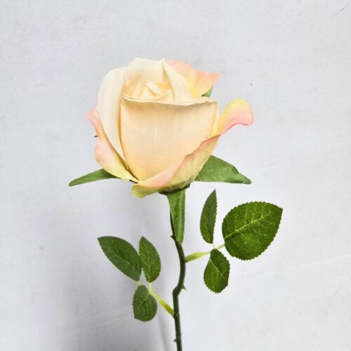 Artificial Rose Bud Bonny Champagne 38cm