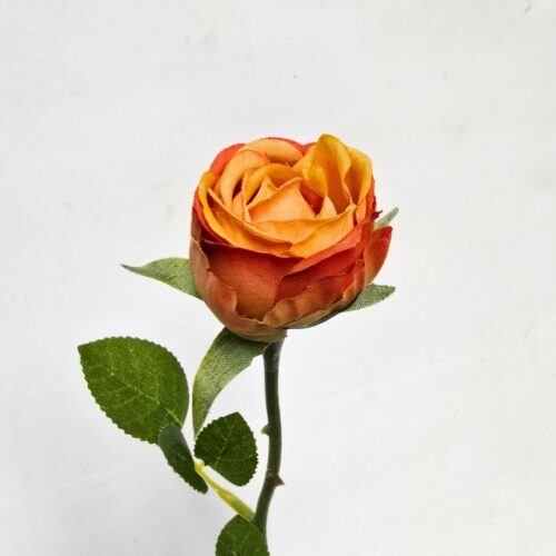 Artificial Rose Bud Clyde Orange 38cm