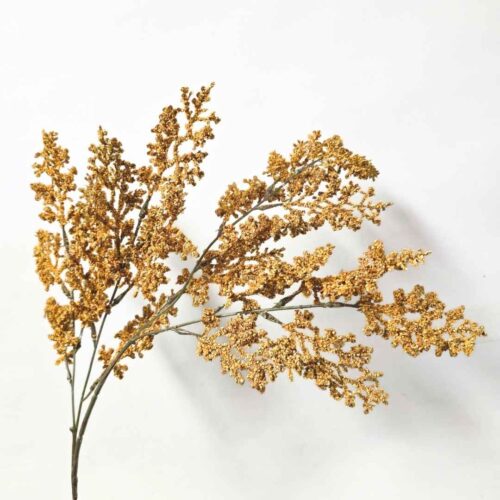 Artificial Sorghum Bloom Mustard 76cm
