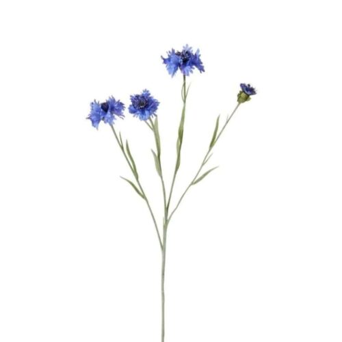 Artificial Corn Flower Blue 61cm