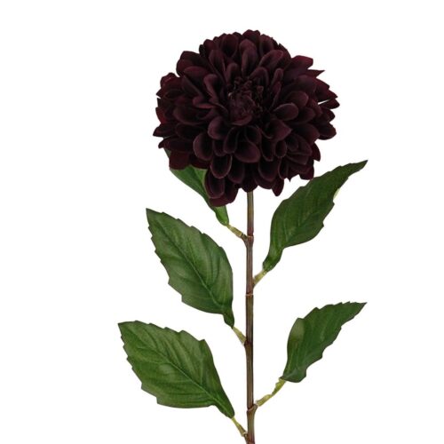 Artificial Dahlia Emma Dark Burgundy 65cm