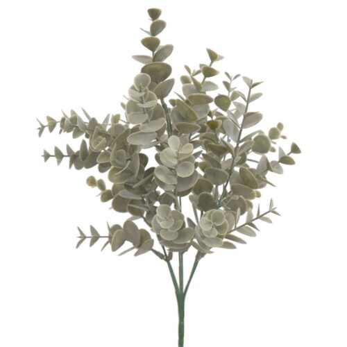 Artificial Eucalyptus Bush Dusty Grey 34cm