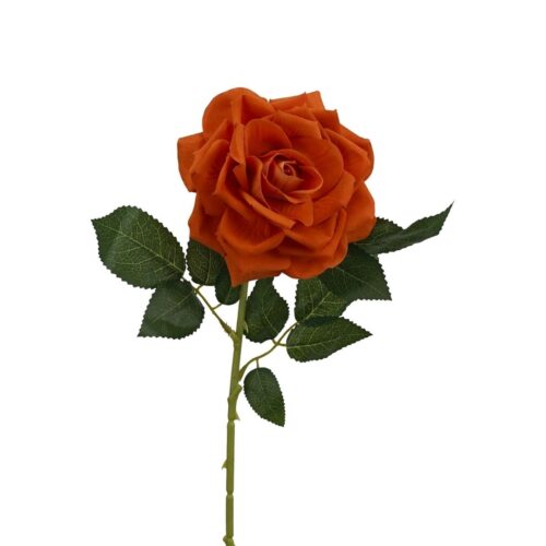 Artificial Rose Betty Boo Orange 77cm
