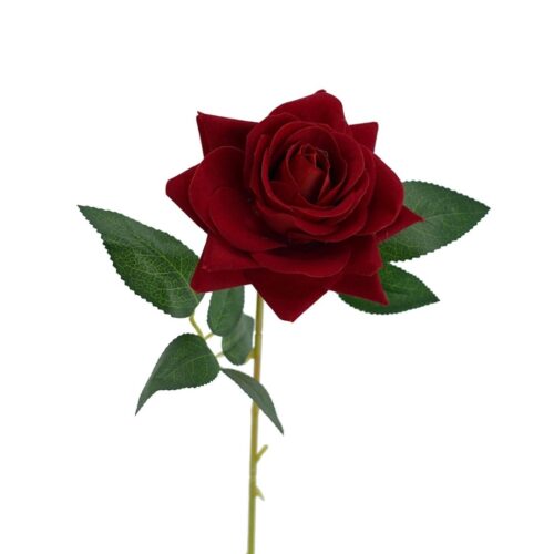 Artificial Rose Priscilla Red 62cm