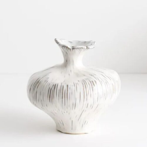 Vase Lukha Spout White 20cm