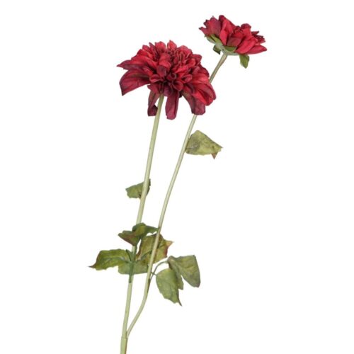 Artificial Dahlia Duke Deep Red 61cm