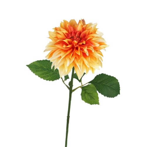 Artificial Dahlia Millie Orange 74cm