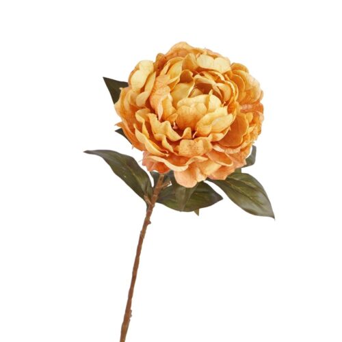 Artificial Peony Cara Orange 82cm