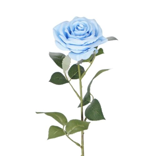 Artificial Rose Alanas Lighter Blue 64cm