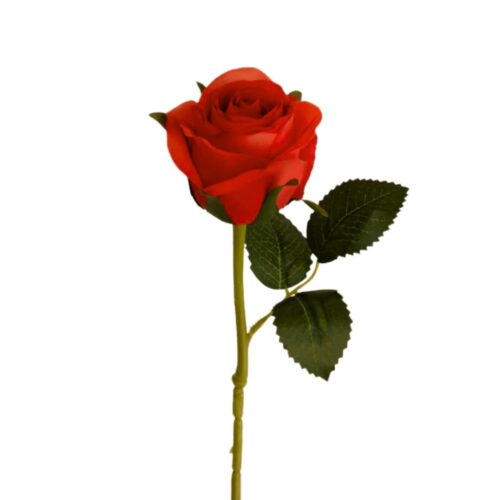 Artificial Rose Viva Blood Orange 51cm
