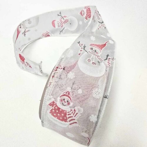 Christmas Ribbon Snowman 50mm