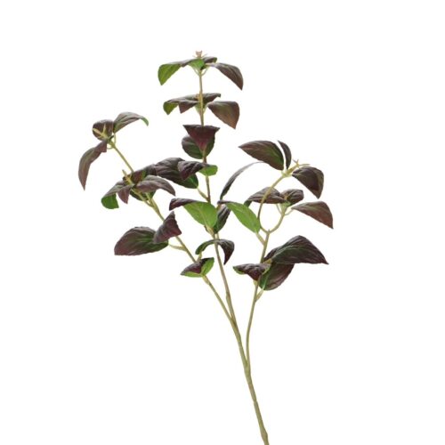 Red Euphorbia Leaf Spray 58cm