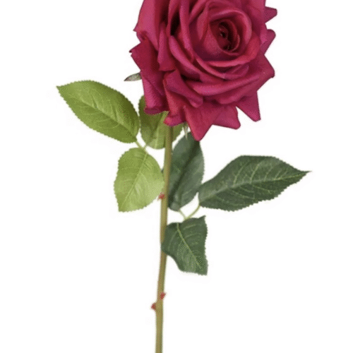 Artificial Rose Anna Burgundy 75cm