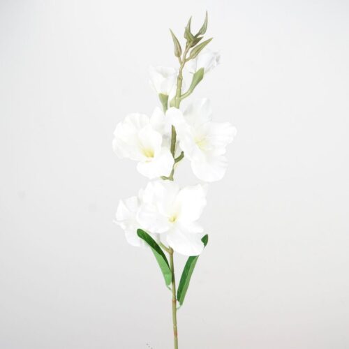 Artificial Gladiolus White 97cm