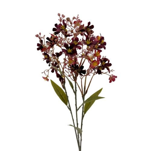 Artificial Primrose Spray Burgundy 70cm