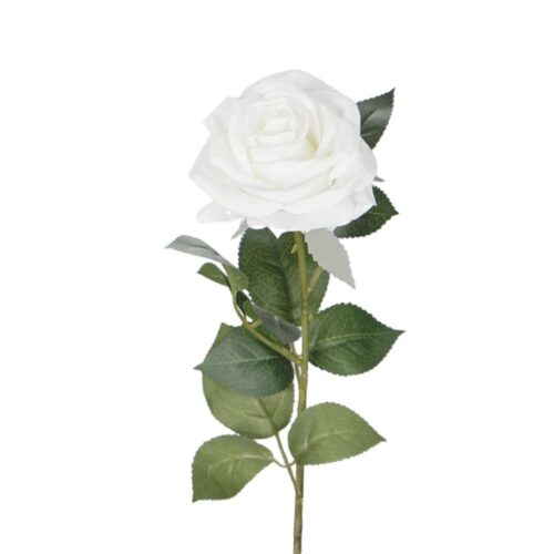 Artificial Rose Alanas Snow White 64cm