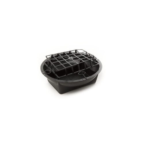 Florist Bowl Black & Cage 17cm x 5.5cm
