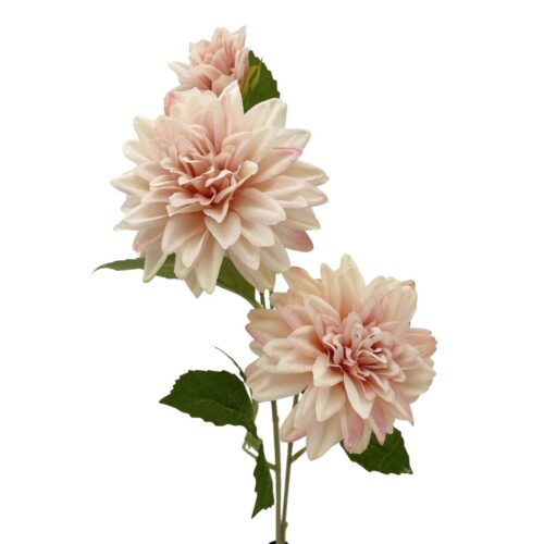 Artificial Dahlia Gertrude 3H Soft Pink 73cm