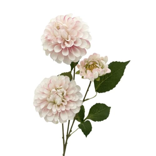 Artificial Dahlia Harpet 3H Barely Pink 76cm