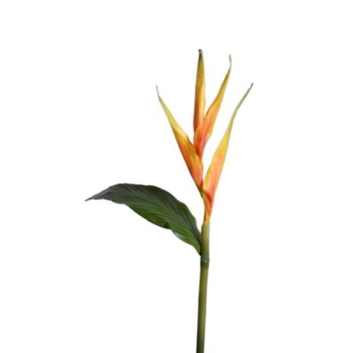 Artificial Heliconia Stem Orange 96cm